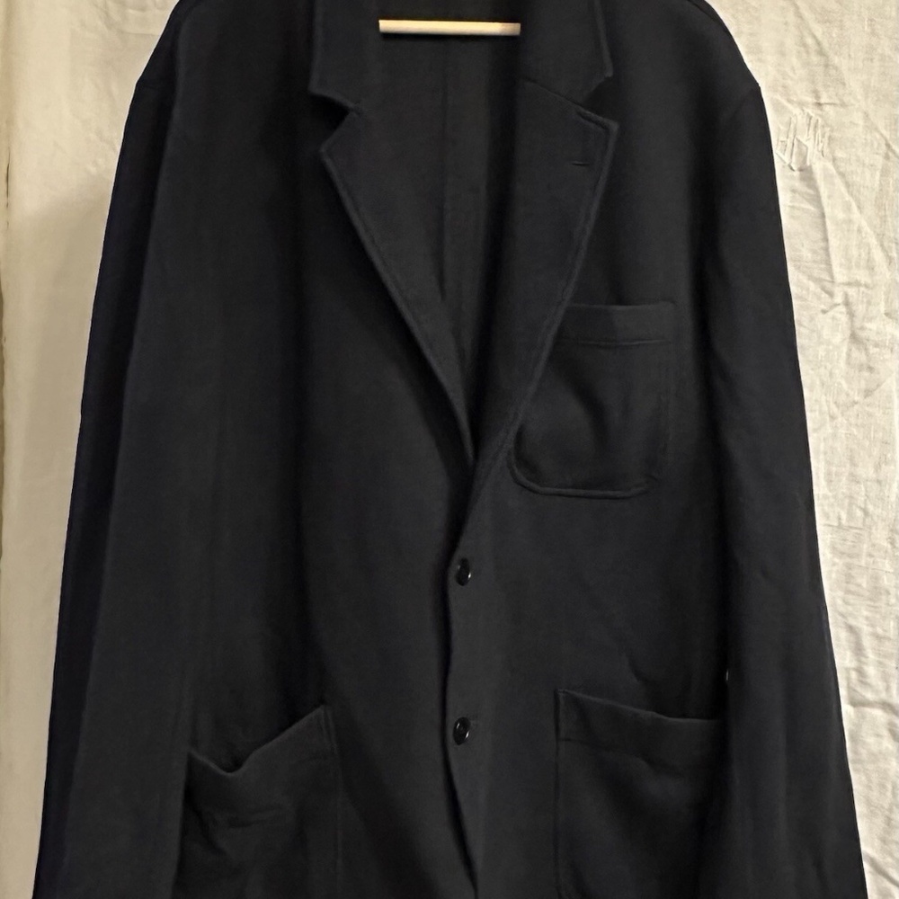 Club Monaco Navy Blue Knit Blazer Cardigan Sweater Jacket  - Size XL